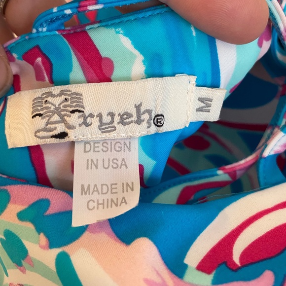 Aryeh Tropical Swing Dress - Size M - Picture 3 of 4